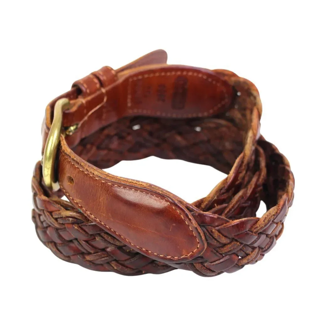 Coach 3850 WOVEN BROWN REAL LEATHER 1